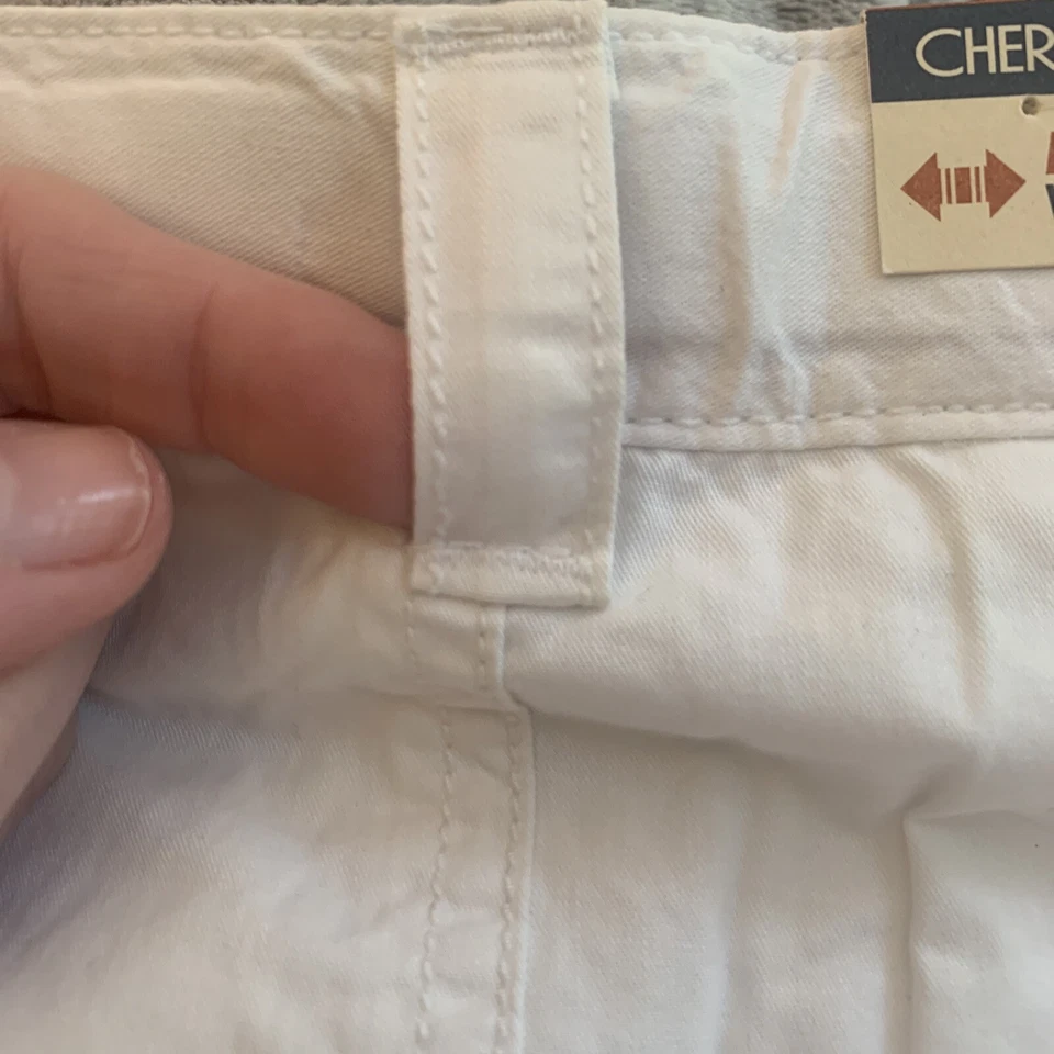 Nueva Mini Falda Patinadora Cherokee Talla 4 Blanca Cintura Ajustable Cremalleras Bolsillos Foto 3 de 4