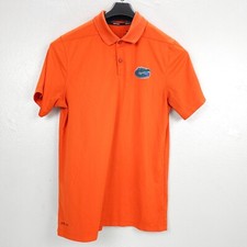 Nike Dri Fit Men's XLarge Orange Florida Gators Preppy Collar SS Golf Polo Shirt