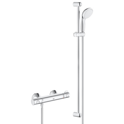 Grohe Duschsystem Dusche mit Thermostat und Brausestange 900mm