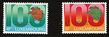 Luxembourg Scott #551-52, Singles 1974 Complete Set FVF MNH