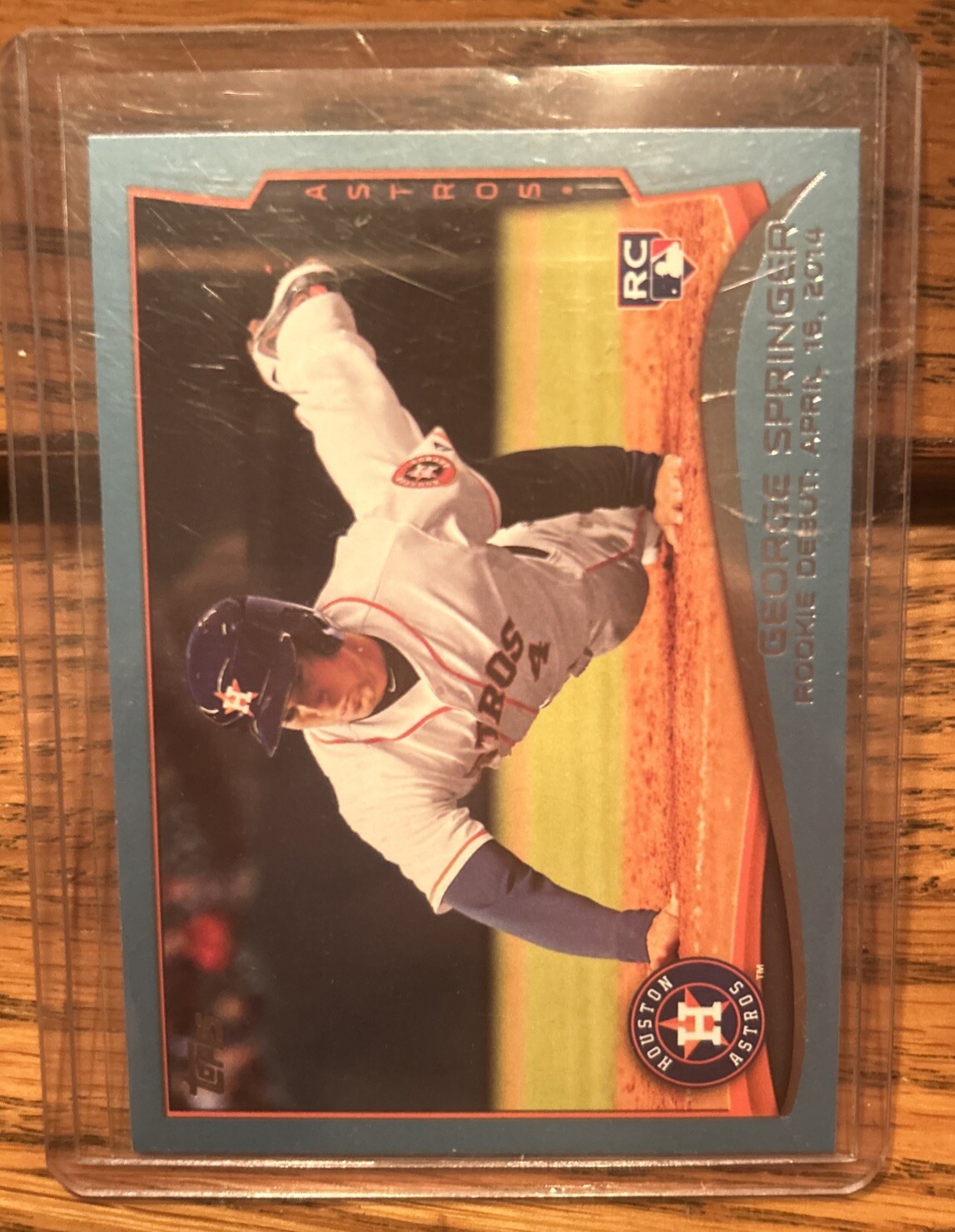 2014 Topps Update Rookie Debut Walmart Blue George Springer #US-210 RC