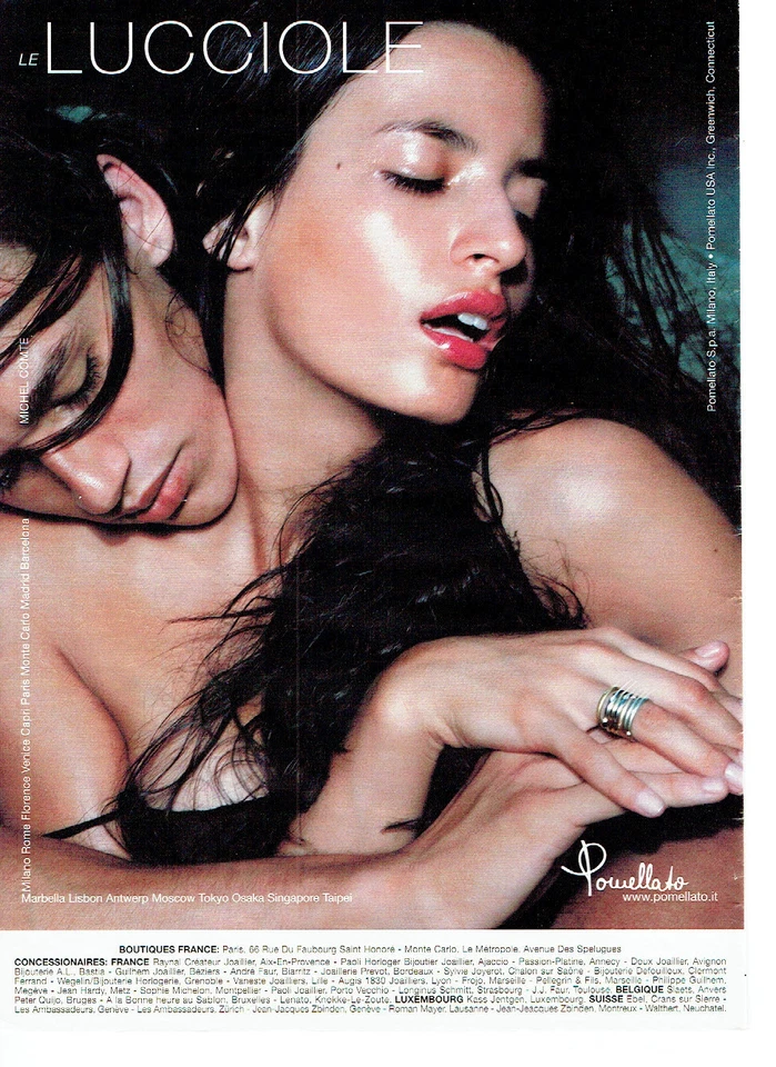 PUBLICITE ADVERTISING 066 2002 Pomellato joaillier série le Lucciole - Photo 1/1
