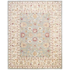 SAFAVIEH Antiquity AT822A Handmade Grey Blue / Beige Rug