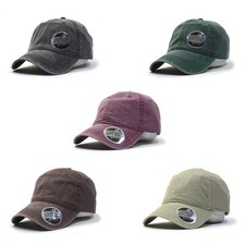 NEW Washed Dyed Cotton Low Profile Baseball Cap Dad Hat Gray Green Maroon Brown