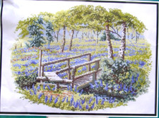BLUEBELL BRIDGE CROSS STITCH KIT by CLASSIC DESIGNS