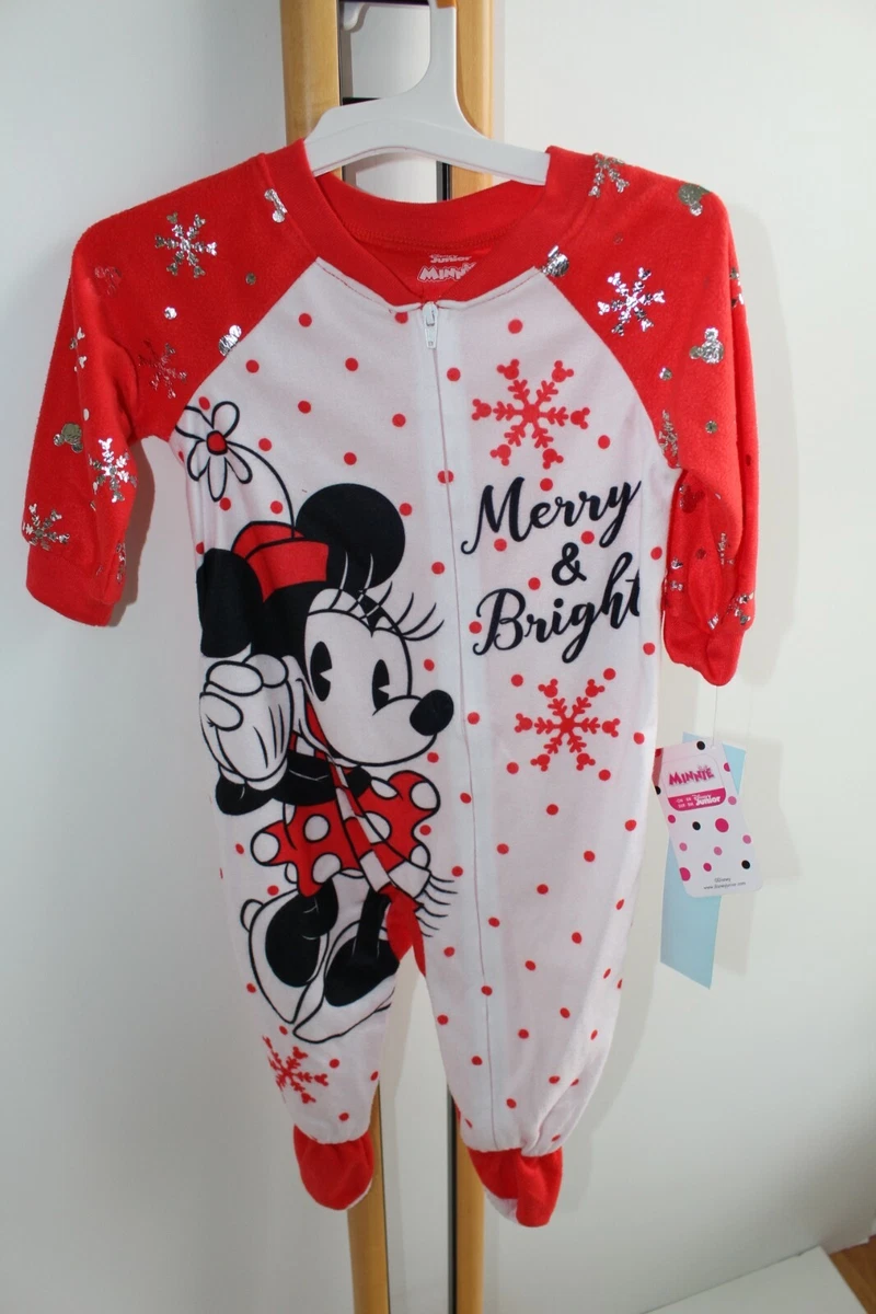 Disney Junior Minnie Mouse Girls Size 12 Months Pajamas Sleepwear PJ s NEW