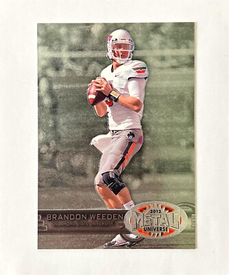2012 Fleer Retro Football PMG Brandon Weeden Oklahoma State Cowboys M-46 Rookie