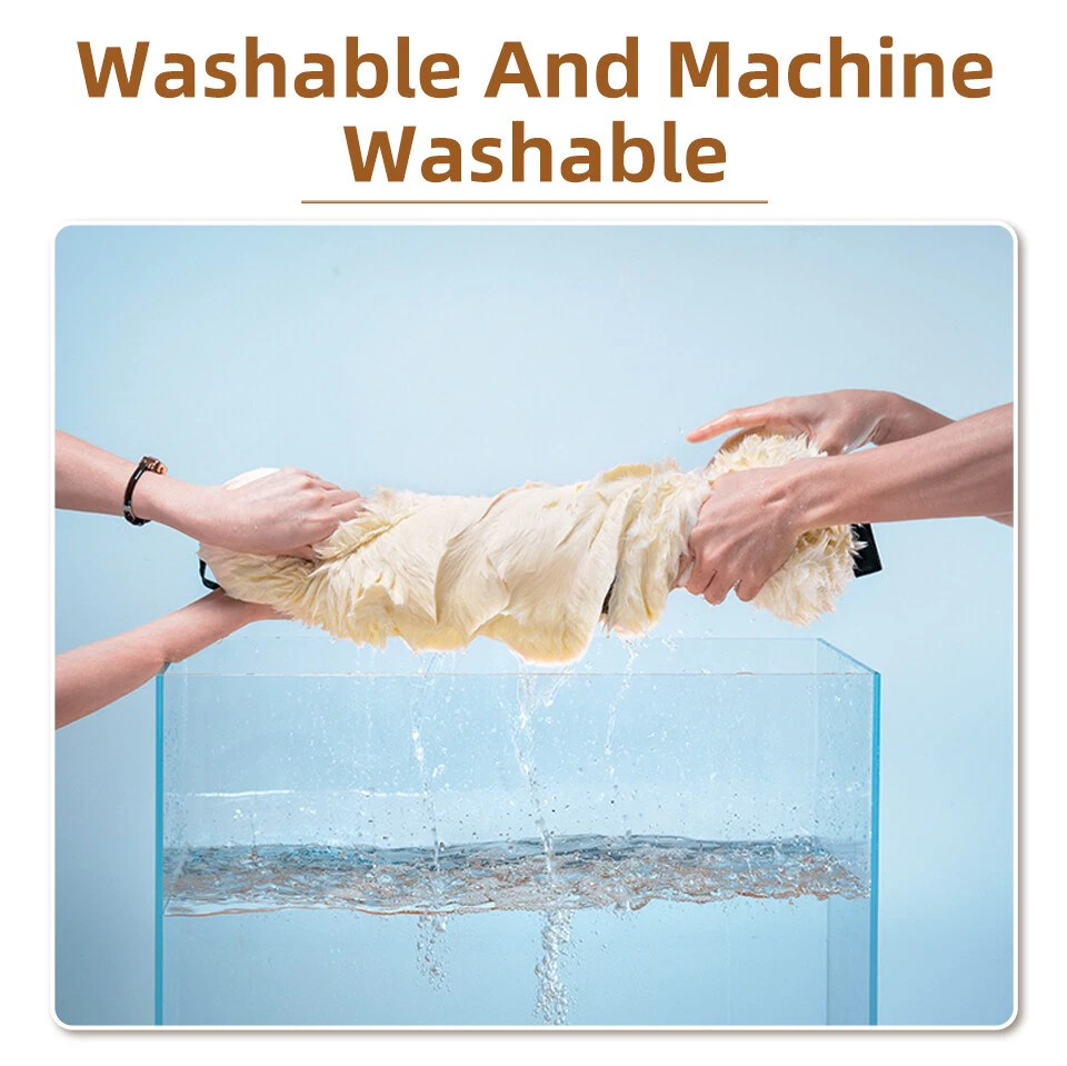 2/5Seat Car Seat Covers For Ferrari Faux Sheepskin Cushions Set Protector Warmth — 第 4/4 张图片