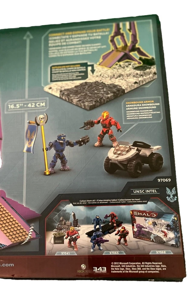 MEGA BLOKS 97069 HALO VERSUS SNOWBOUND HIGHBASE New Sealed Target Exclusive Rare - Image 3 of 4