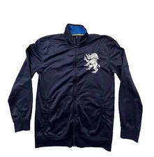 Ecko Unltd Sweater Mens Large Blue Rhino Full Zip Casual Sweatshirt