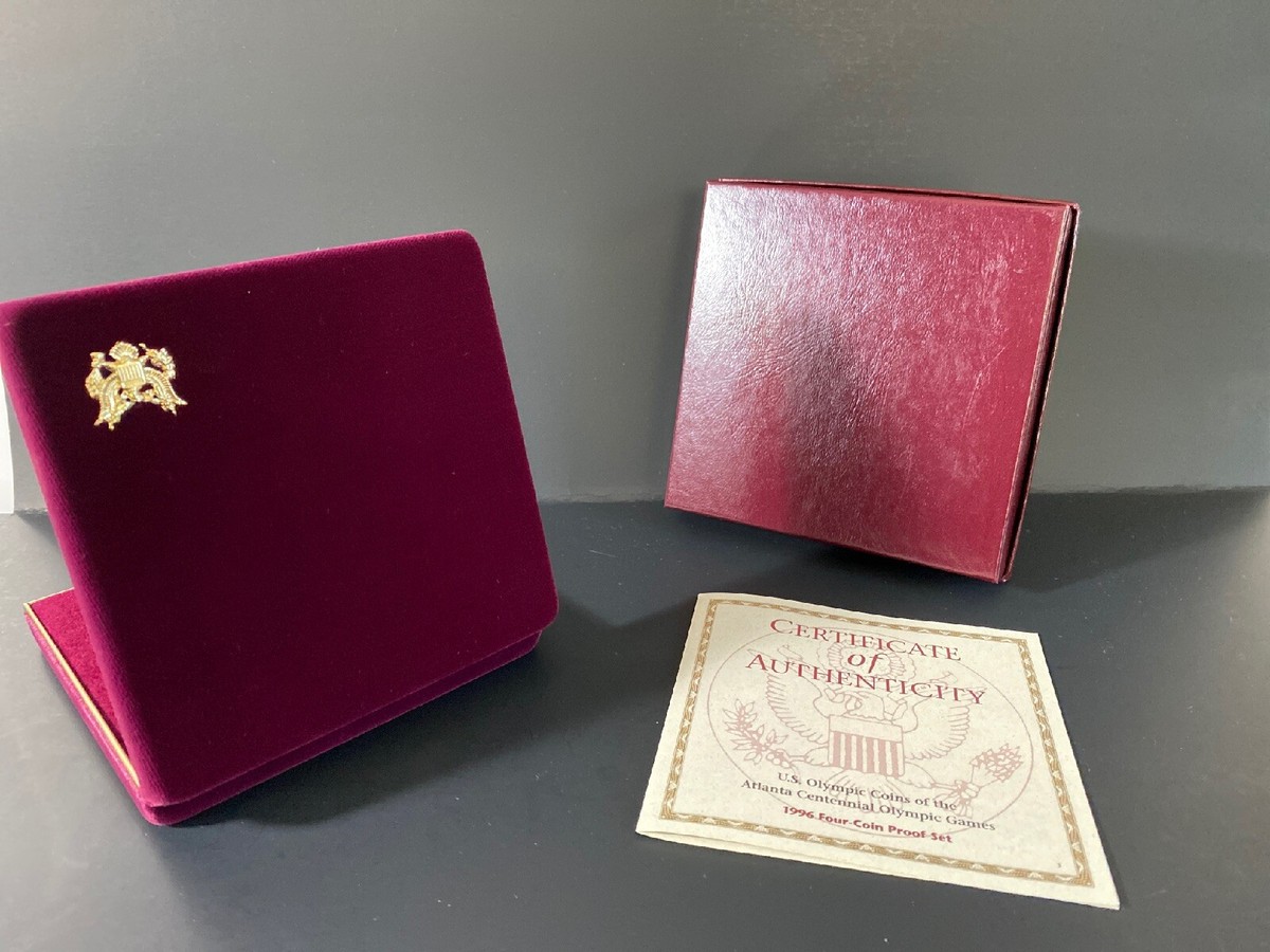 ベ*リ様 B　1996年　U.S アメリカオリンピック　メダルセット 1996 Atlanta Olympic Games 4 coin set U.S. Mint Gold/Silver