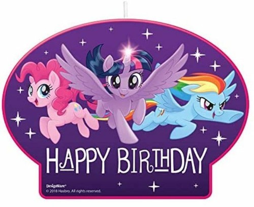 My Little Pony CANDLE SET 1pcs ~ Happy Birthday Party Supplies Cake topper