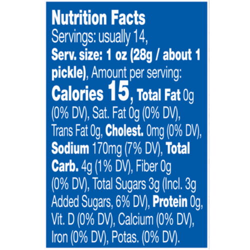 (2 pack) 24 fl oz Jar, Vlasic Baby Sweet Whole Pickles, Sweet Pickles - Picture 7 of 8