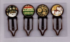 Graphic45 CHRISTMAS TIME 104 Antique Copper 4 Metal Clips HANDMADE
