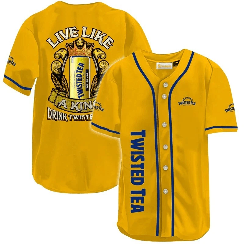 Twisted Tea Beer Baseball Jersey Shirt, Twisted Tea Beer Lover Button Down Shirt