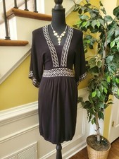 New Directions Sweater Dress Size Small- Off Black Color 