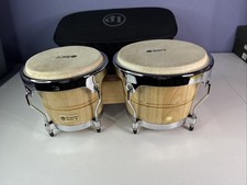 LP Performance Series Bongos Wood  Natural Chrome Hardware W Case