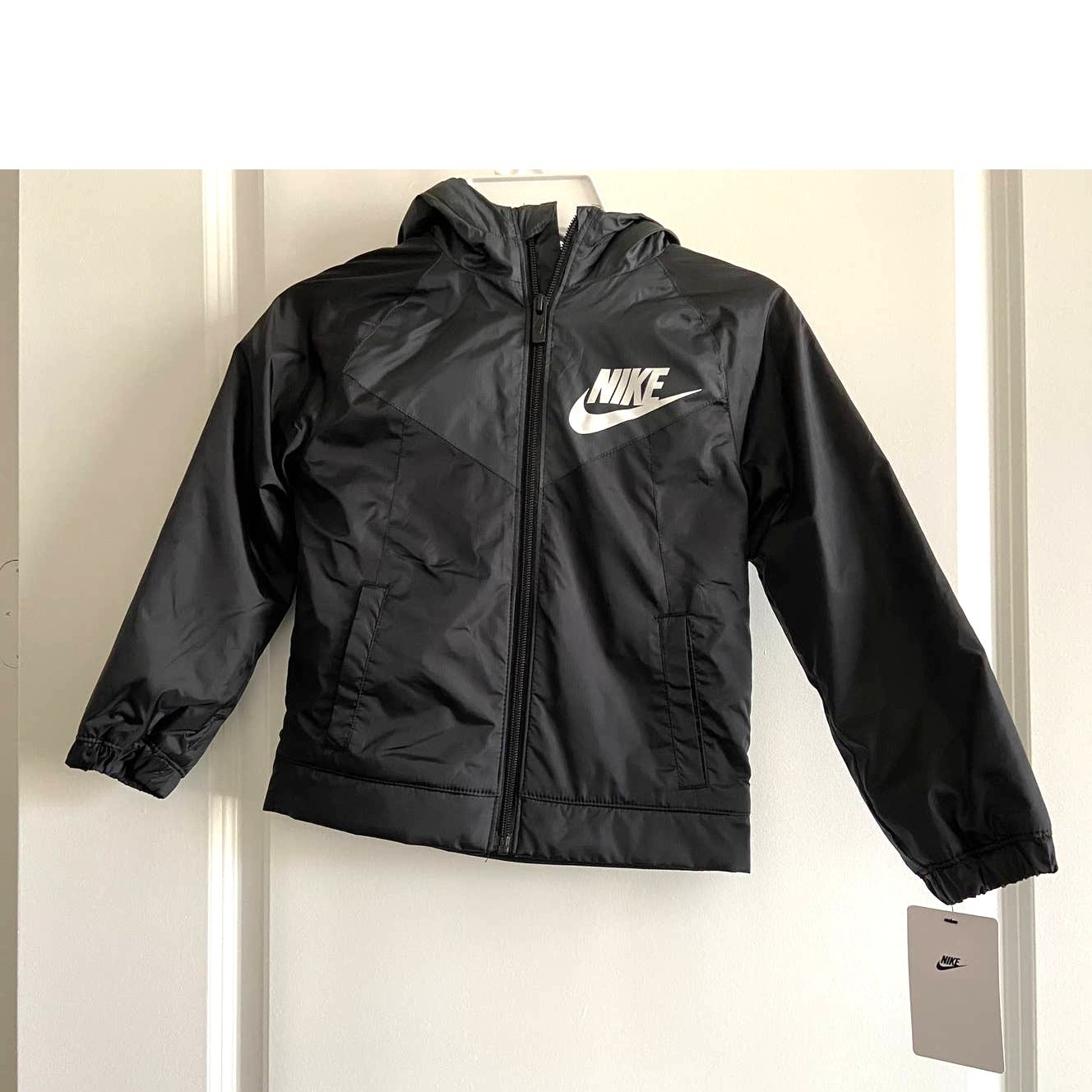 SACAI X NIKE Nike Giacca Nera con Cappuccio Bambino XS (4)