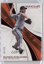 2017 Panini Immaculate Red /25 Madison Bumgarner #80 04br