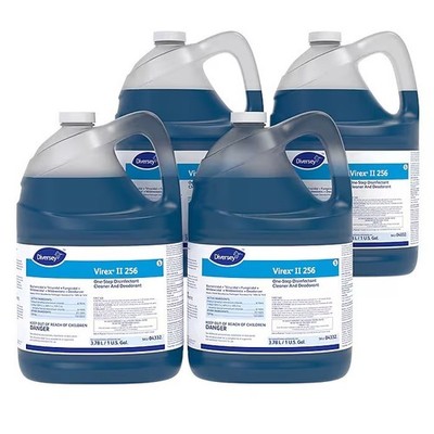 Diversey Virex II 256 Disinfectant Mint 4 Case 16 Gal 04332 Bulk