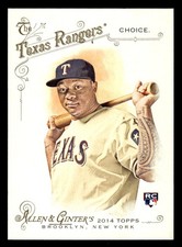 2014 Topps Allen & Ginter #31 Michael Choice Rookie Card Texas Rangers. rookie card picture