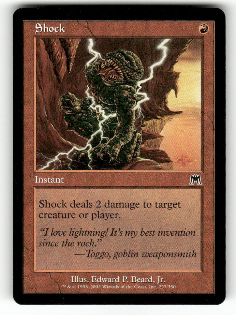 Shock 227 Common Onslaught Magic: The Gathering Near Mint
