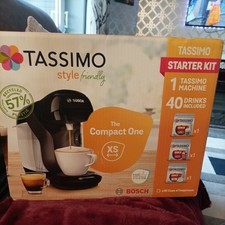 by Bosch Style Friendly Pod Coffee Machine with 40 Kenco Drinks Starter