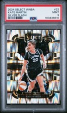 2024 Panini Select WNBA 22 Kate Martin RC Concourse Silver Flash PSA 9 6A