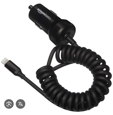 Amazon Basics 12W Kfz-Lader mit Lightning-Kabel für iPhone & Apple