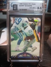 1996 Classic Nfl Experience  #11 Barry Sanders  Gai Graded 8.5