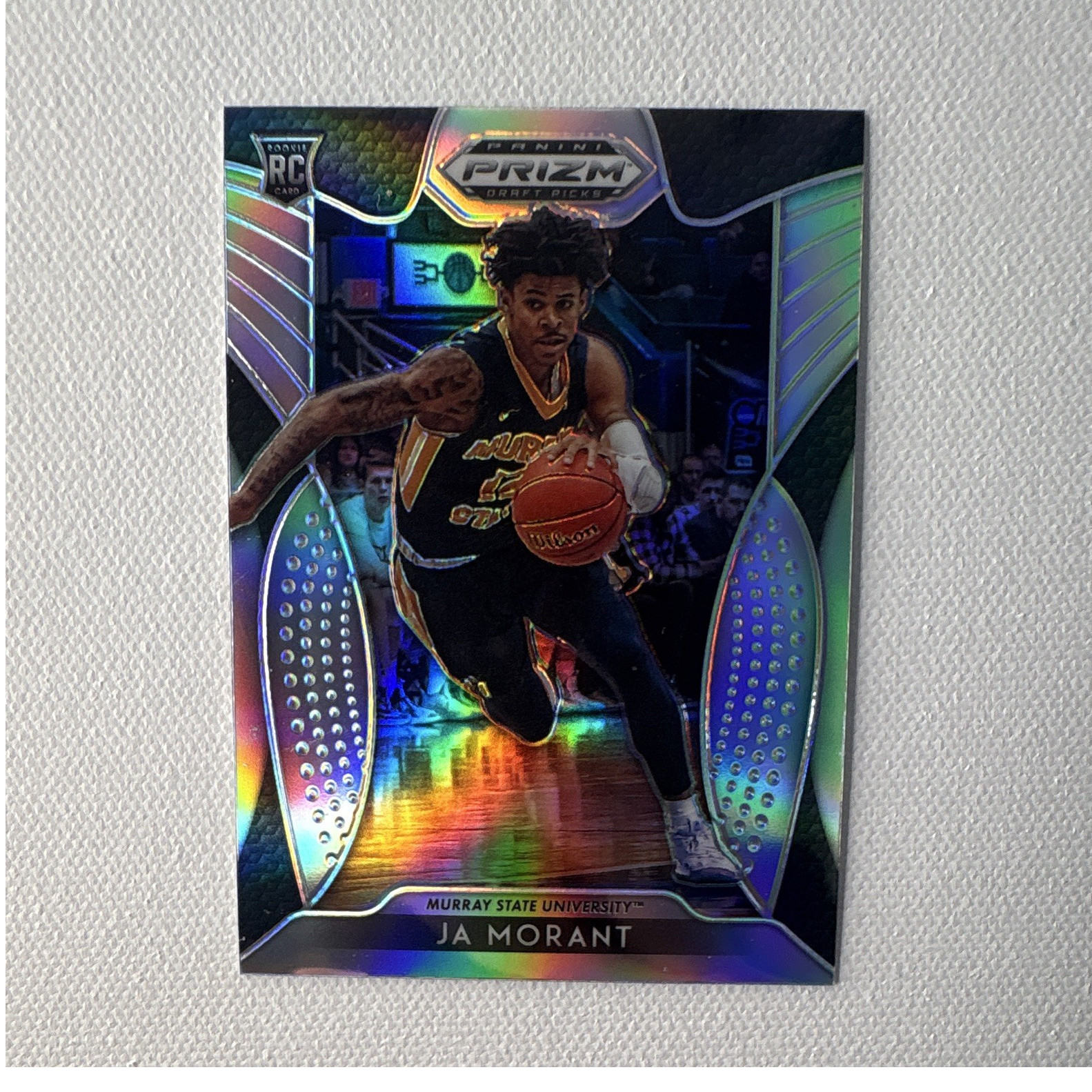 Panini 2019-20 Prizm Draft Picks Ja Morant Silver Prizm Rookie #2 Murray St