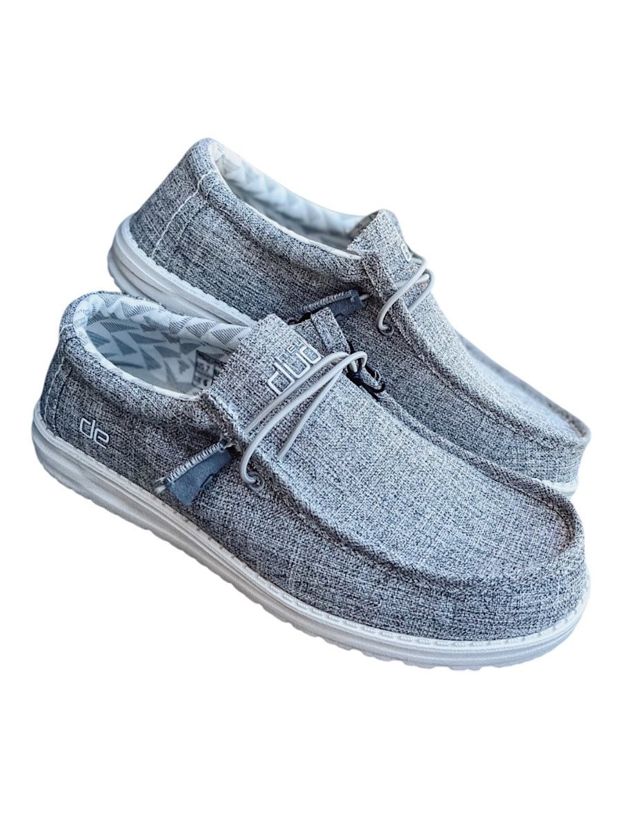 Hey Dude Wally Linen Shoes for Men Size 14- Gray for sale  display picture 2