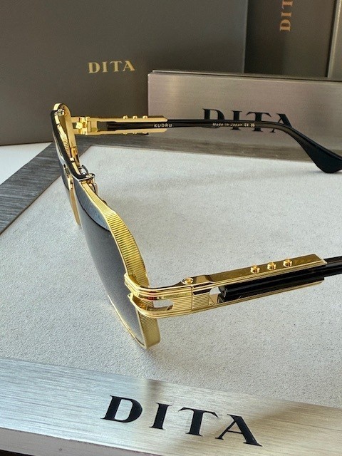 極美品▲DITA ディータ DTS436 KUDRU ツーブリッジ サングラス バーガンディ イエローゴールド 61⬜︎14 145 155 日本製 レディース 定価165,000円 Dita Kudru DTS 436 01 Sunglasses - US