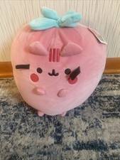 GUND NEW PUSHEEN STRAWBERRY SCENTED SQUISHEEN Plush 11-Inch Cat Stuffed Toy