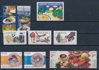 LT07540 Europa CEPT gastronomy food fine lot MNH