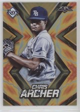 2017 Topps Fire Orange 186/299 Chris Archer #159 9lz