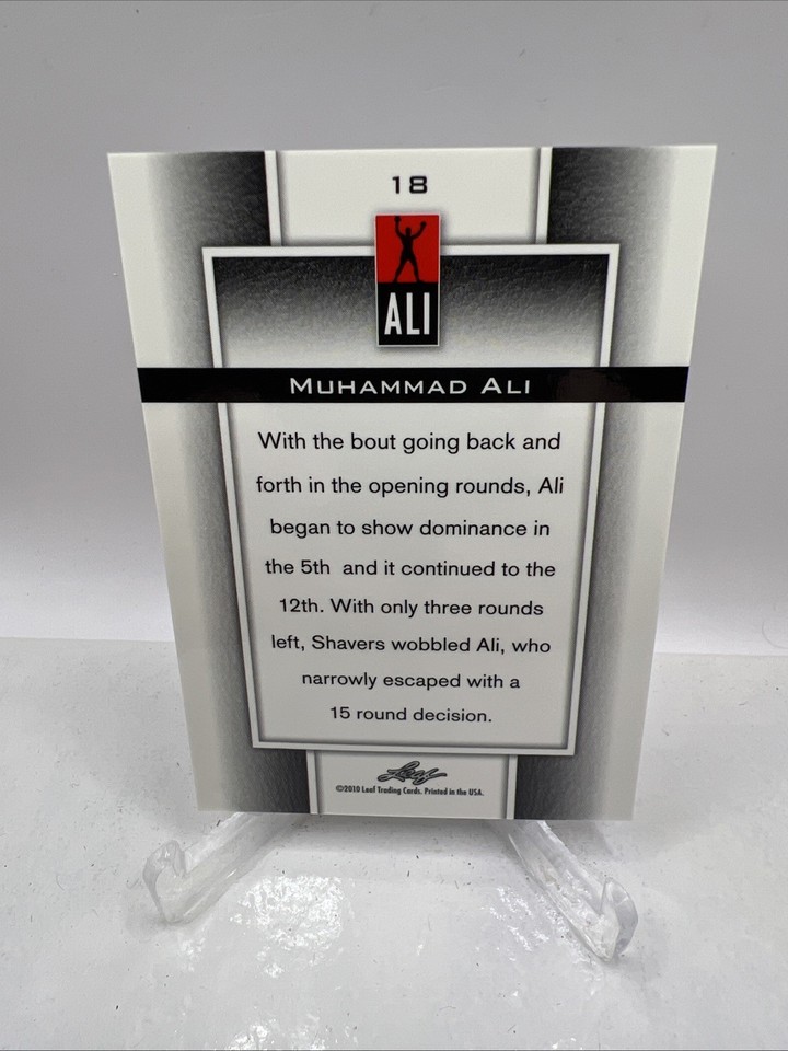 2011 Leaf Metal Ali 70th Birthday Redemption Muhammad Ali #18 | eBay