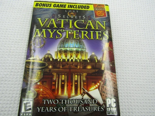 Lost Secrets: Vatican Mysteries Plus Bonus Game Bermuda Triangle PC Brand New