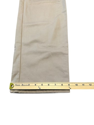 Izod Mädchen 14 Uniformhose khaki plissiert vorne gerades Bein Schule gebraucht, in einwandfreiem Zustand - Bild 8 von 8