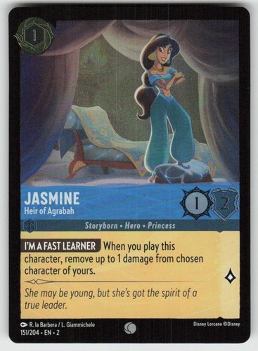 Jasmine Heir of Agrabah 151/204 Rise of the Floodborn Foil