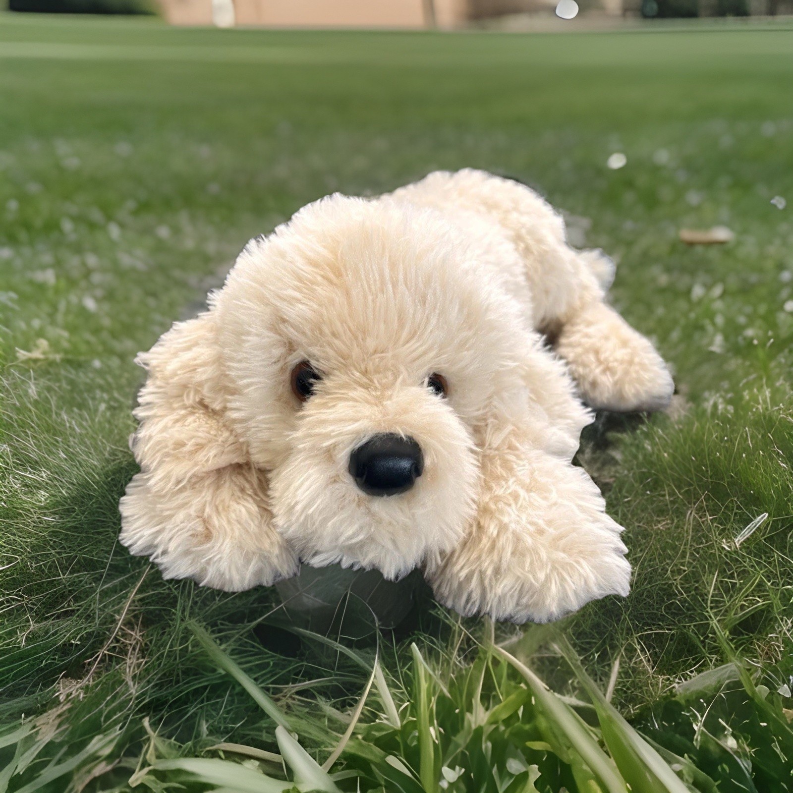 NWT Retired Douglas Large Peanut Cream Labradoodle Plush Dog 23