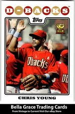 2008 Topps Chris Young #545 Arizona Diamondbacks MLB Baseball 