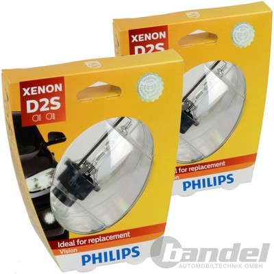 2x PHILIPS XENON-VISION D2S 85V 35W P32D-2 85122VIS1 ABBLENDLICHT FERNLICHT