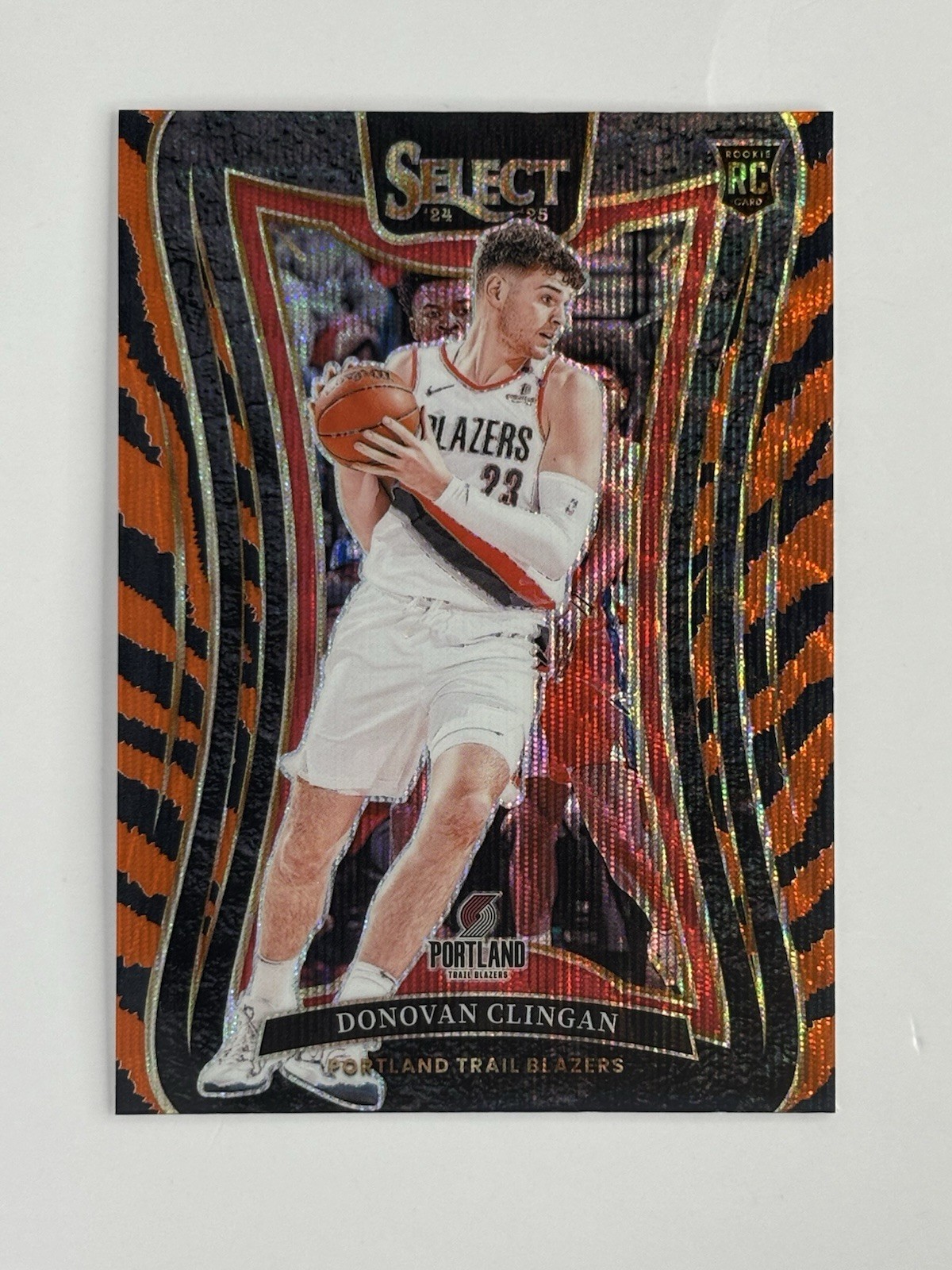2024-25 Panini Select - Mezzanine Donovan Clingan Tiger Stripe Prizm (RC)