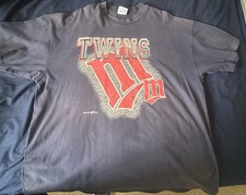 Hanes Minnesota Twins Vintage 1997 Graphic Tee XXL 100 Cotton Short Sleeve