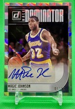 Magic Johnson 2019 Donruss Hall Dominator Auto /25 - Lakers # HD-MJS