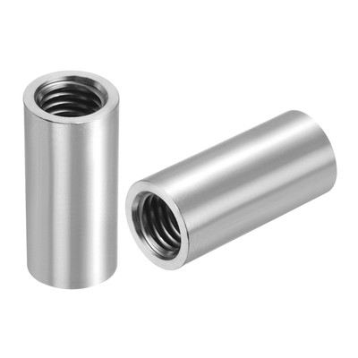 4Stk M10 Runde Anschluss Muttern Kupplungsmutter 30mm/1.18'' Länge M10x30x14mm