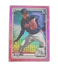 2020 Bowman Chrome Pink Mojo /199 Jasseel De La Cruz 1st (BRAVES) !!