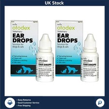 Effective 2X Pack of 14ml Veterinary Ear Drops - Alcohol-Free Formula