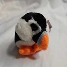 Puffkins Poppins Penguin Plush Keychain Swibco Vtg 11-17-1999 Mini 90s